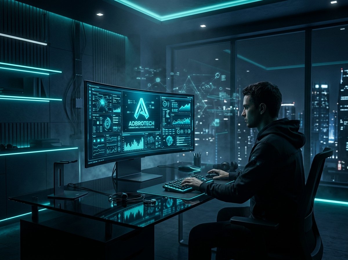 Adbrotech Futuristic Digital Workspace